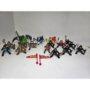 Fisher-Price Great Adventures Vintage 1994 Knights Castle Dragon/Horse 18pc Lot